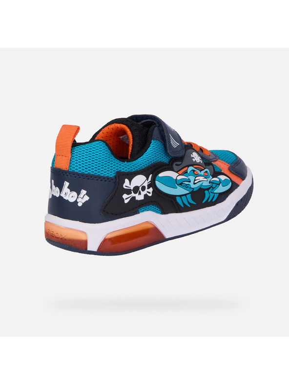 Geox Tyrkysové chlapčenské tenisky Geox Inek