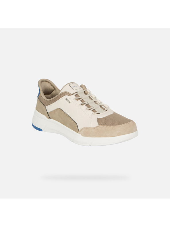 Geox Béžové pánske tenisky Geox Vittour Plus