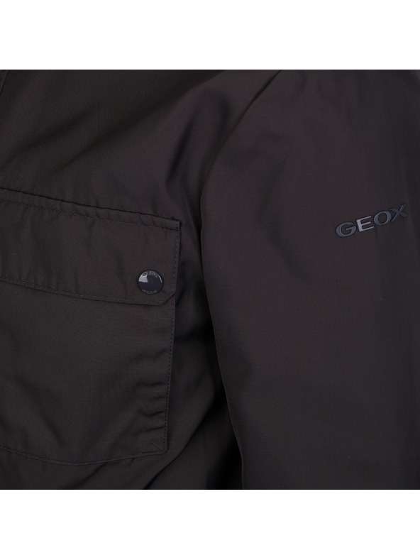 Geox Čierna pánska bunda Geox Renny