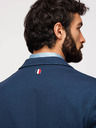 Ombre Clothing Pánske modré sako SLIM s jemnou textúrou