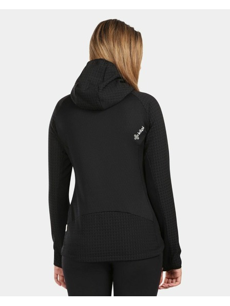 Kilpi Dámska fleecová mikina s kapucňou Kilpi FRENSIS-W Čierna