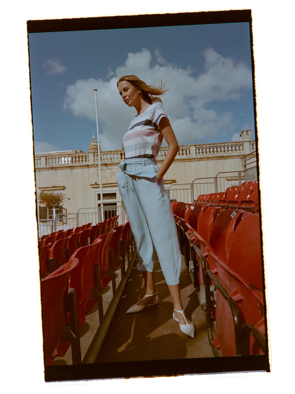 Moodo Culottes nohavice modré Moodo