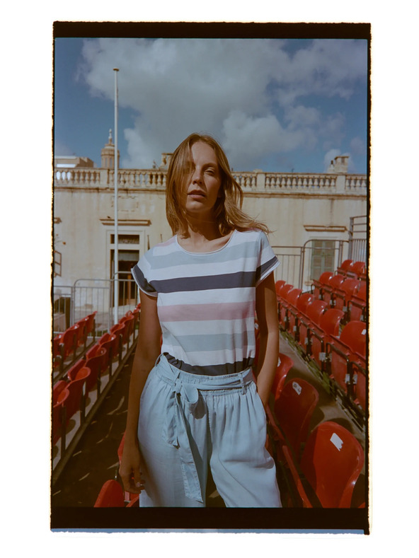 Moodo Culottes nohavice modré Moodo