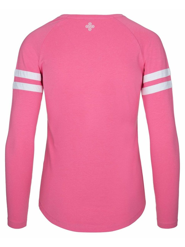 Kilpi Dámske bavlnené tričko s dlhým rukávom Kilpi MAGPIES-W Ružová