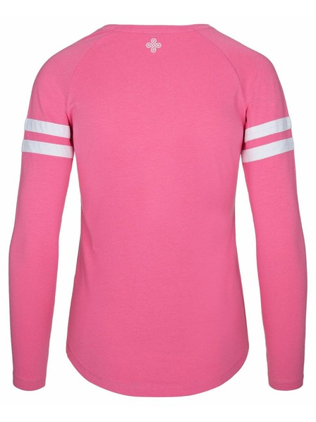 Kilpi Dámske bavlnené tričko s dlhým rukávom Kilpi MAGPIES-W Ružová