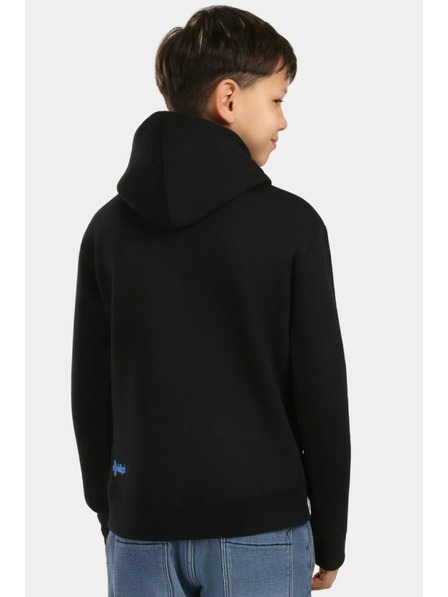 Kilpi Chlapčenská bavlnená mikina s kapucňou Kilpi NORTHEN-JB Čierna