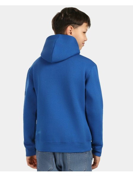Kilpi Chlapčenská bavlnená mikina s kapucňou Kilpi NORTHEN-JB Tmavě modrá
