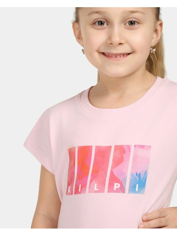 Kilpi Dievčenské bavlnené tričko Kilpi ALBION-JG Svetlo ružová
