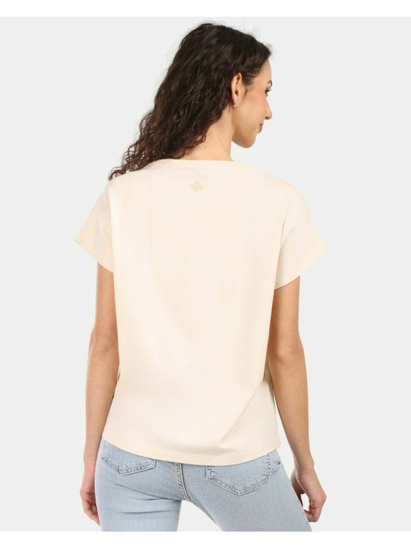 Kilpi Dámske bavlnené tričko Kilpi JERSIE-W Béžová