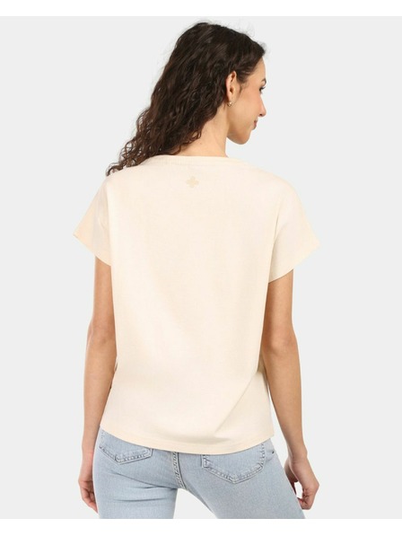 Kilpi Dámske bavlnené tričko Kilpi JERSIE-W Béžová