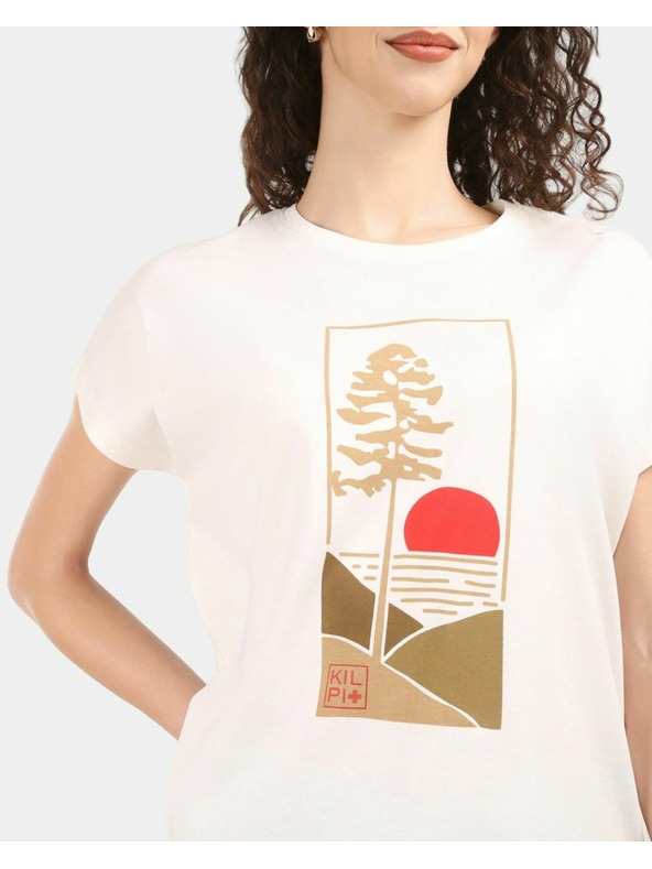 Kilpi Dámske bavlnené tričko Kilpi JERSIE-W Biela