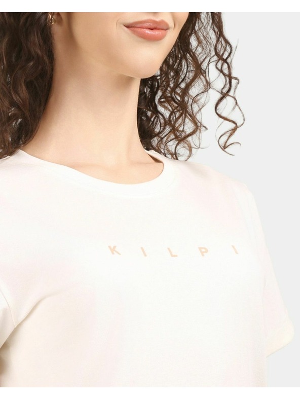 Kilpi Dámske bavlnené tričko s krátkym rukávom Kilpi PROLIX-W Biela