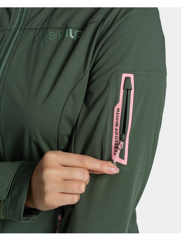 Kilpi Dámska softshellová bunda Kilpi BELTRA-W Tmavo zelená