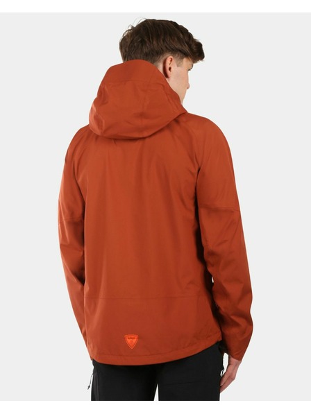 Kilpi Pánska hardshellová nepremokavá bunda Kilpi MAMBA-M Hnedá