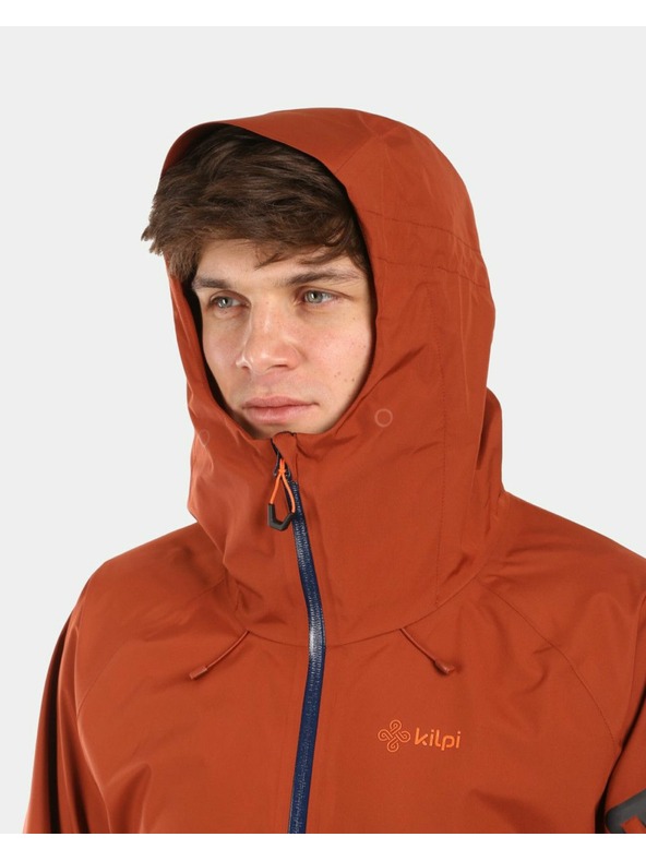 Kilpi Pánska hardshellová nepremokavá bunda Kilpi MAMBA-M Hnedá