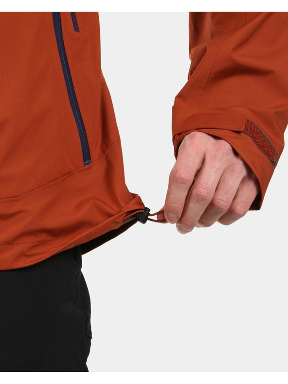 Kilpi Pánska hardshellová nepremokavá bunda Kilpi MAMBA-M Hnedá