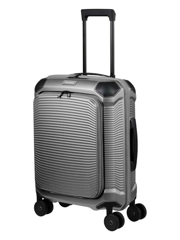 Travelite Cestovný kufor Travelite Millennium S Front pocket Silver