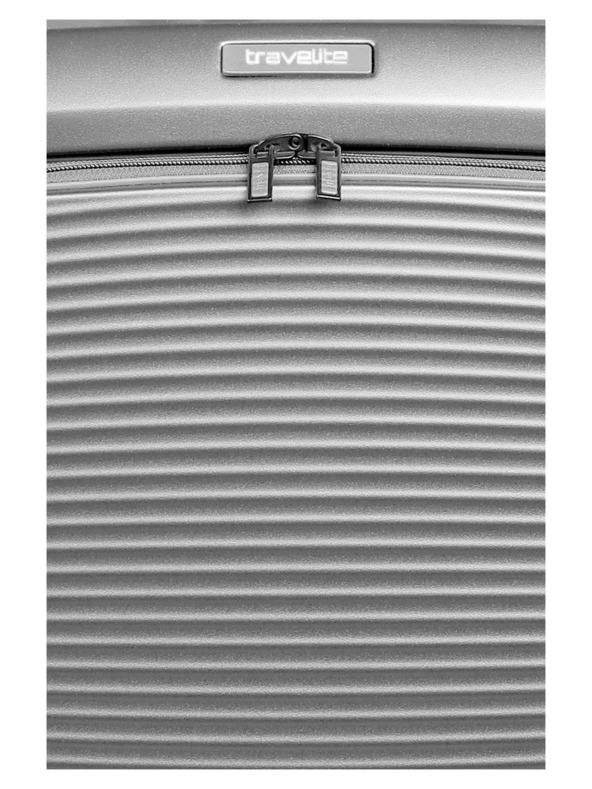 Travelite Cestovný kufor Travelite Millennium S Front pocket Silver