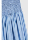 Moodo Sukňa lyocell modrá Moodo