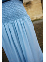 Moodo Sukňa lyocell modrá Moodo