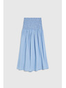 Moodo Sukňa lyocell modrá Moodo