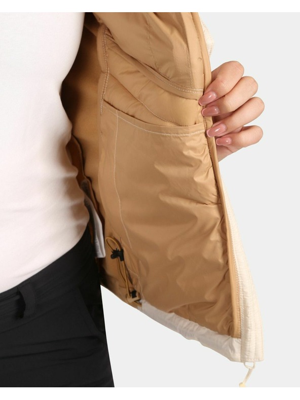 Kilpi Dámska zateplená bunda Kilpi ACTIS-W Béžová