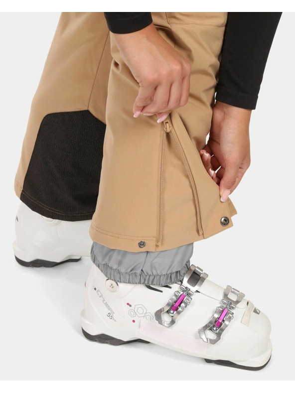 Kilpi Dámske lyžiarske nohavice Kilpi ELARE-W Beige