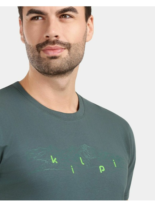 Kilpi Pánske bavlnené tričko Kilpi SPACER-M Tmavo zelená