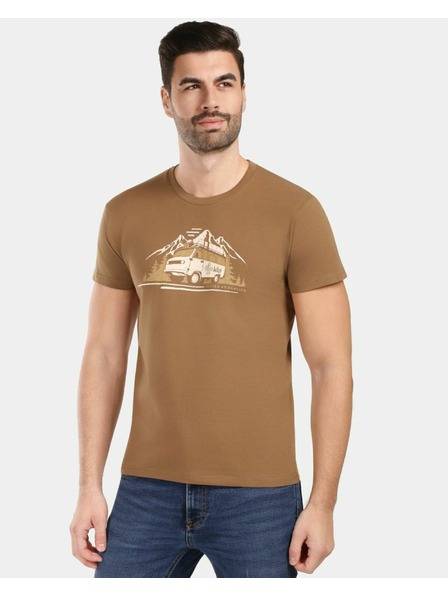 Kilpi Pánske bavlnené tričko Kilpi SPACER-M Hnedá