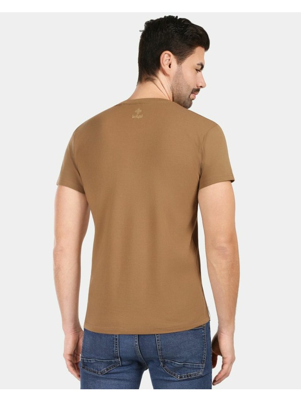 Kilpi Pánske bavlnené tričko Kilpi SPACER-M Hnedá