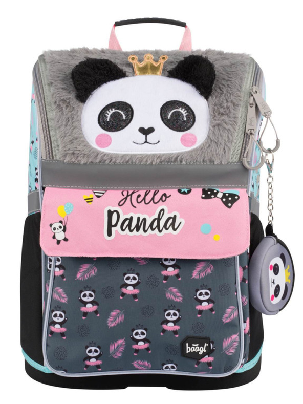 BAAGL  BAAGL SET 5 Zippy Panda: aktovka, penal, vrecko, zástena, peňaženka