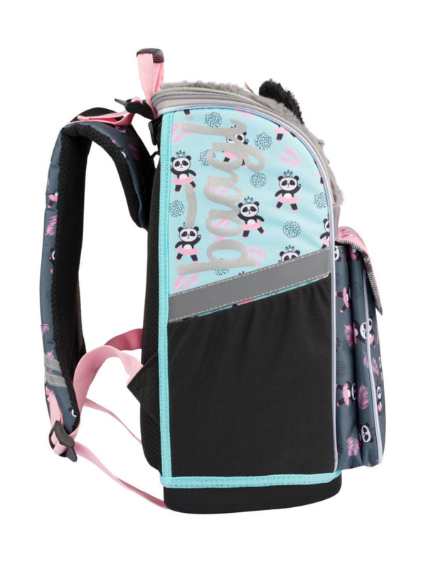 BAAGL  BAAGL SET 5 Zippy Panda: aktovka, penal, vrecko, zástena, peňaženka