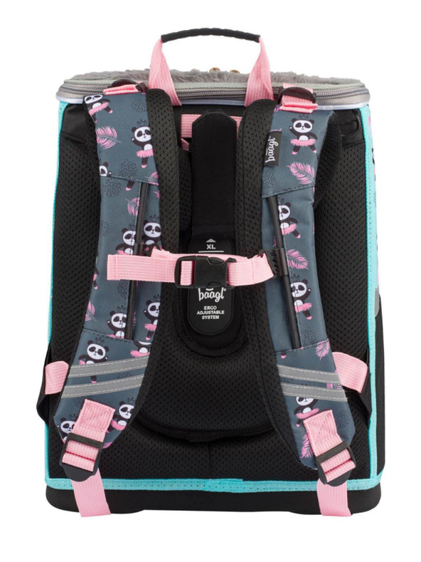 BAAGL  BAAGL SET 5 Zippy Panda: aktovka, penal, vrecko, zástena, peňaženka