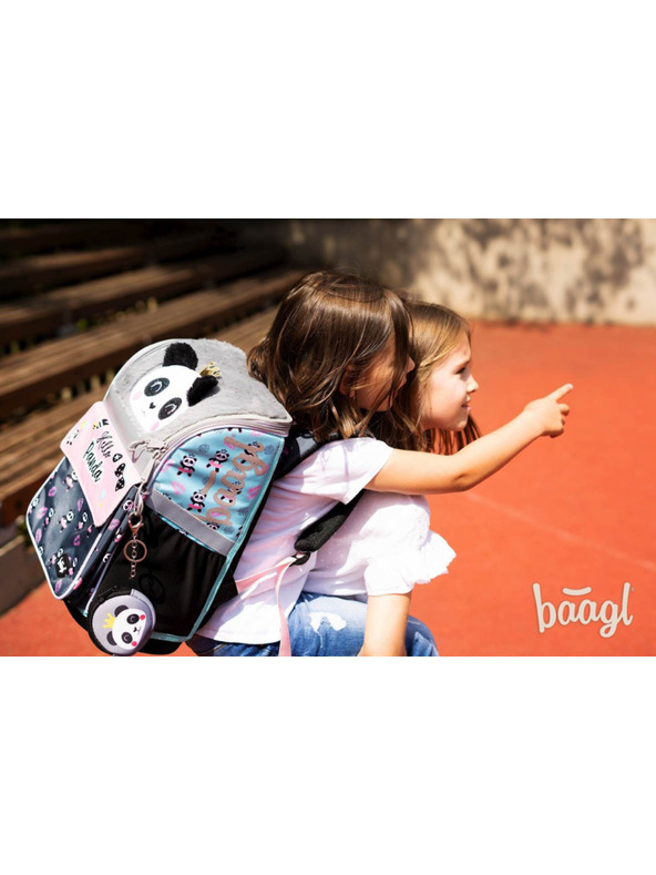 BAAGL  BAAGL SET 5 Zippy Panda: aktovka, penal, vrecko, zástena, peňaženka