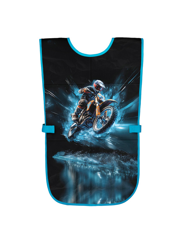 BAAGL  Modrá detská zástera Motorka Baagl