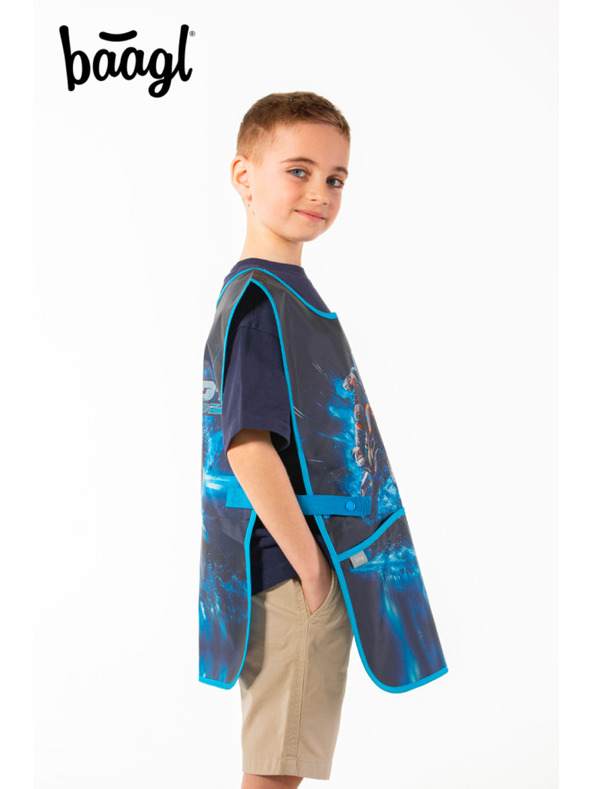 BAAGL  Modrá detská zástera Motorka Baagl