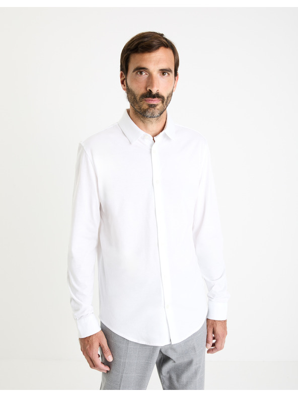 Celio Biela pánska košeľa Celio