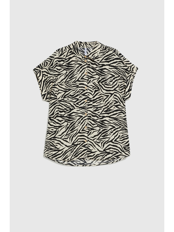 Moodo Košeľa so zvieracím vzorom béžová Moodo