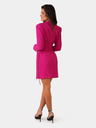 Edoti Dámske mini šaty so srdiečkovým výstrihom a širokými ramienkami IMANY DLR208 - fuchziová EDOTI