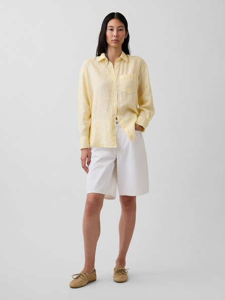 GAP Ľanová oversize košeľa GAP