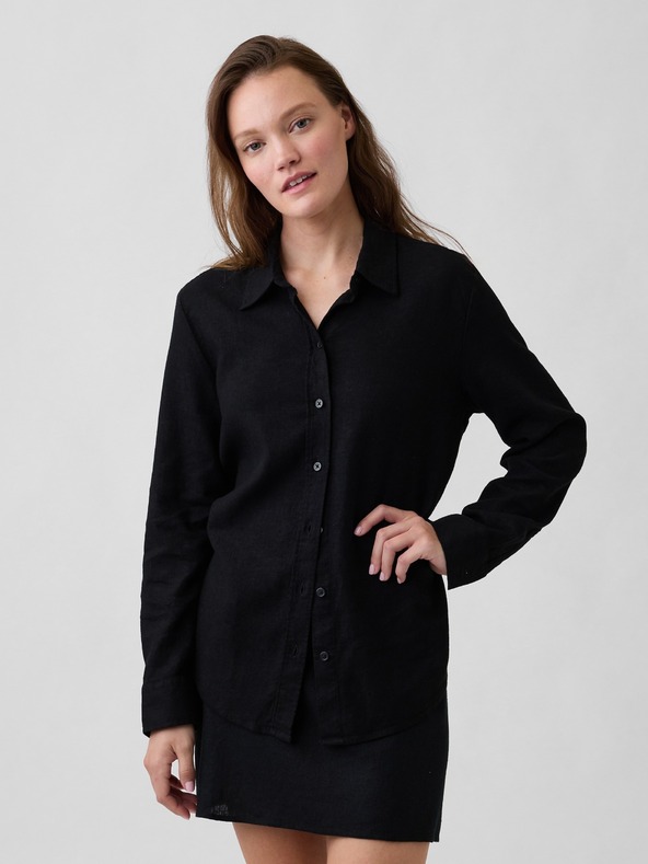 GAP Oversize ľanová košeľa Easy Shirt GAP