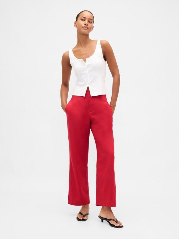 GAP Ľanové nohavice Straight GAP