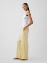 GAP Ľanové nohavice Wide-Leg GAP