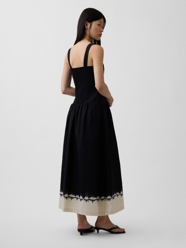 GAP Ľanové maxi šaty GAP