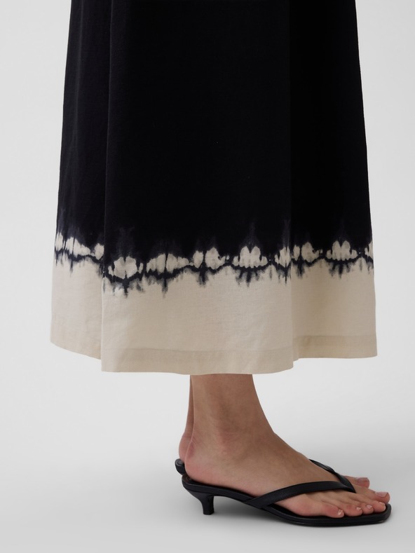 GAP Ľanové maxi šaty GAP