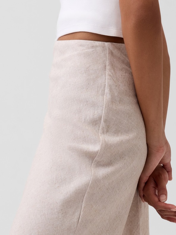 GAP Ľanová maxi sukňa GAP