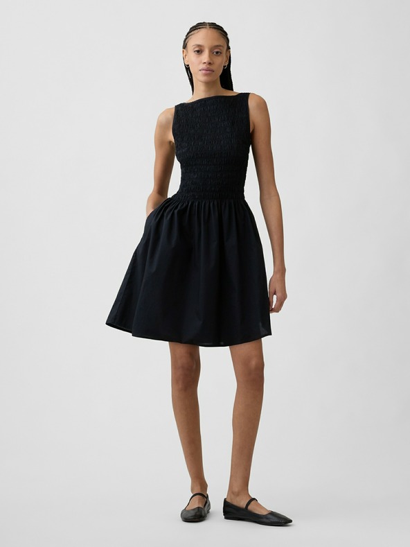 GAP Mini šaty s lodičkovým výstrihom GAP