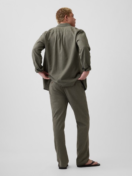 GAP Ľanové nohavice Straight GAP