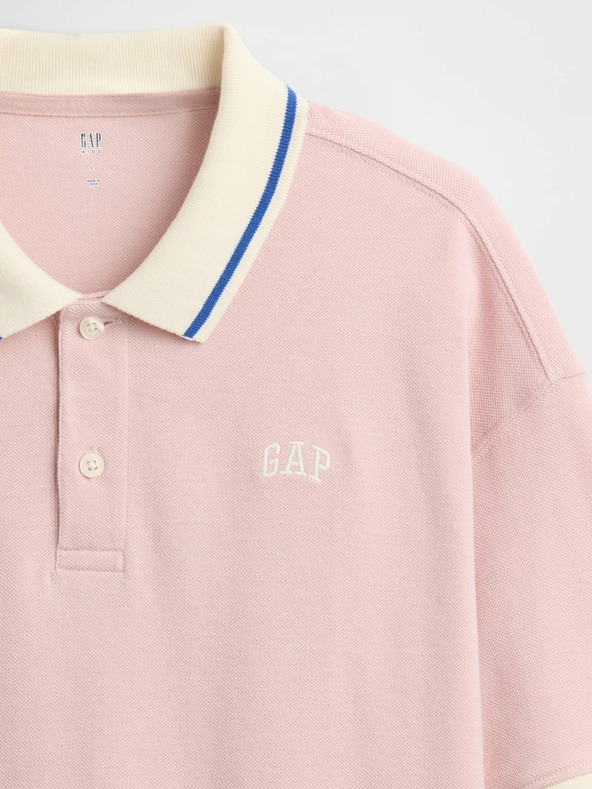 GAP Detské oversize polo tričko s logom GAP