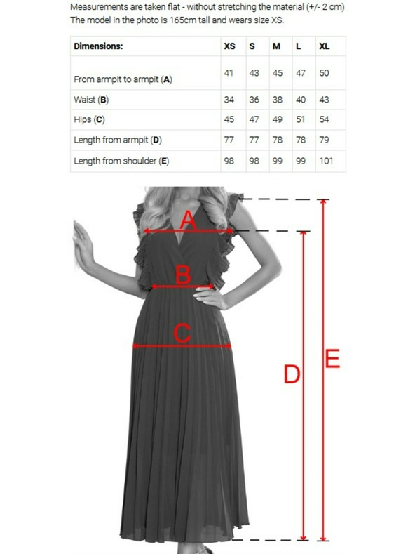 numoco NINA Elegantné šaty s prekríženým výstrihom, rukávom a páskom - kráľovská modrá